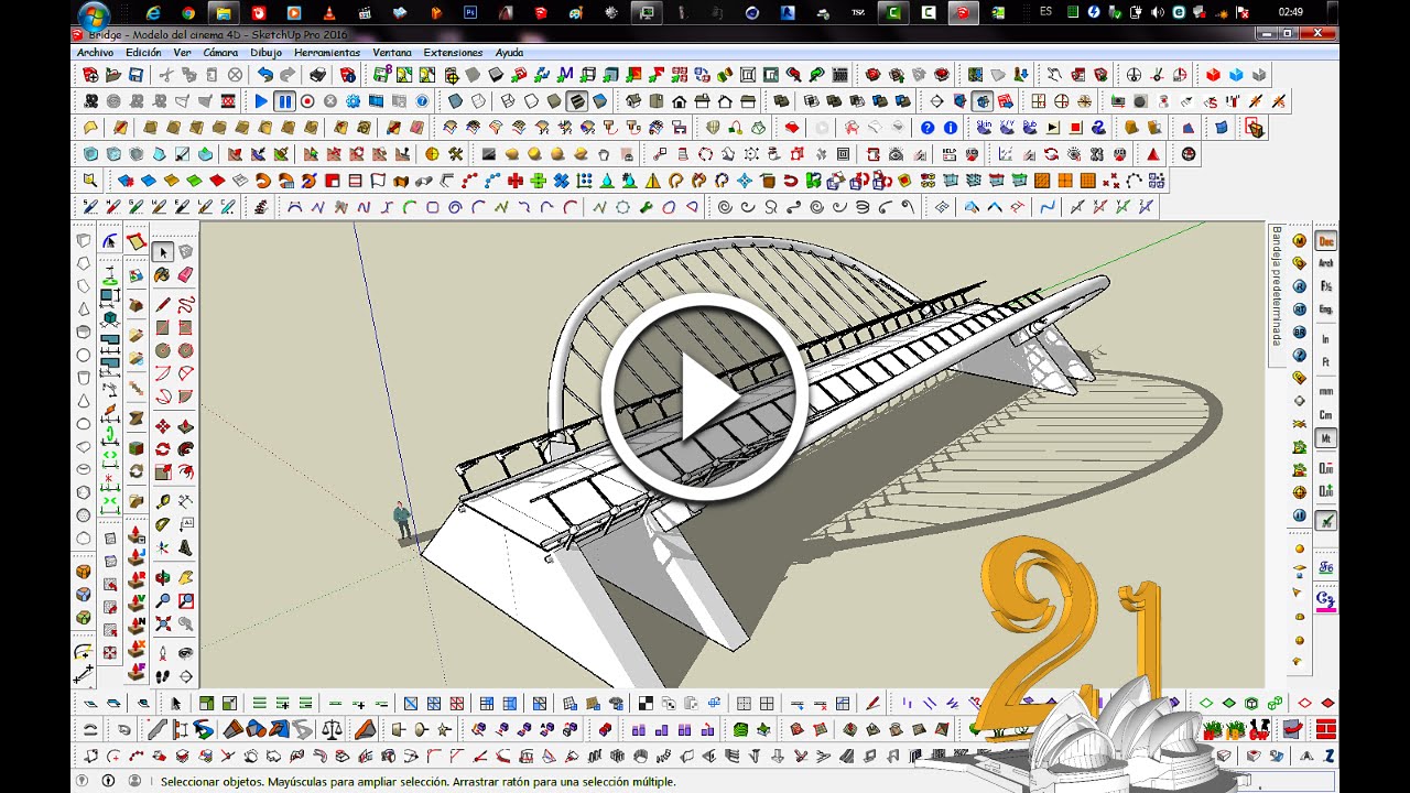 Como Hacer Una Libreria De Componentes En Sketchup En 2020 Libreria