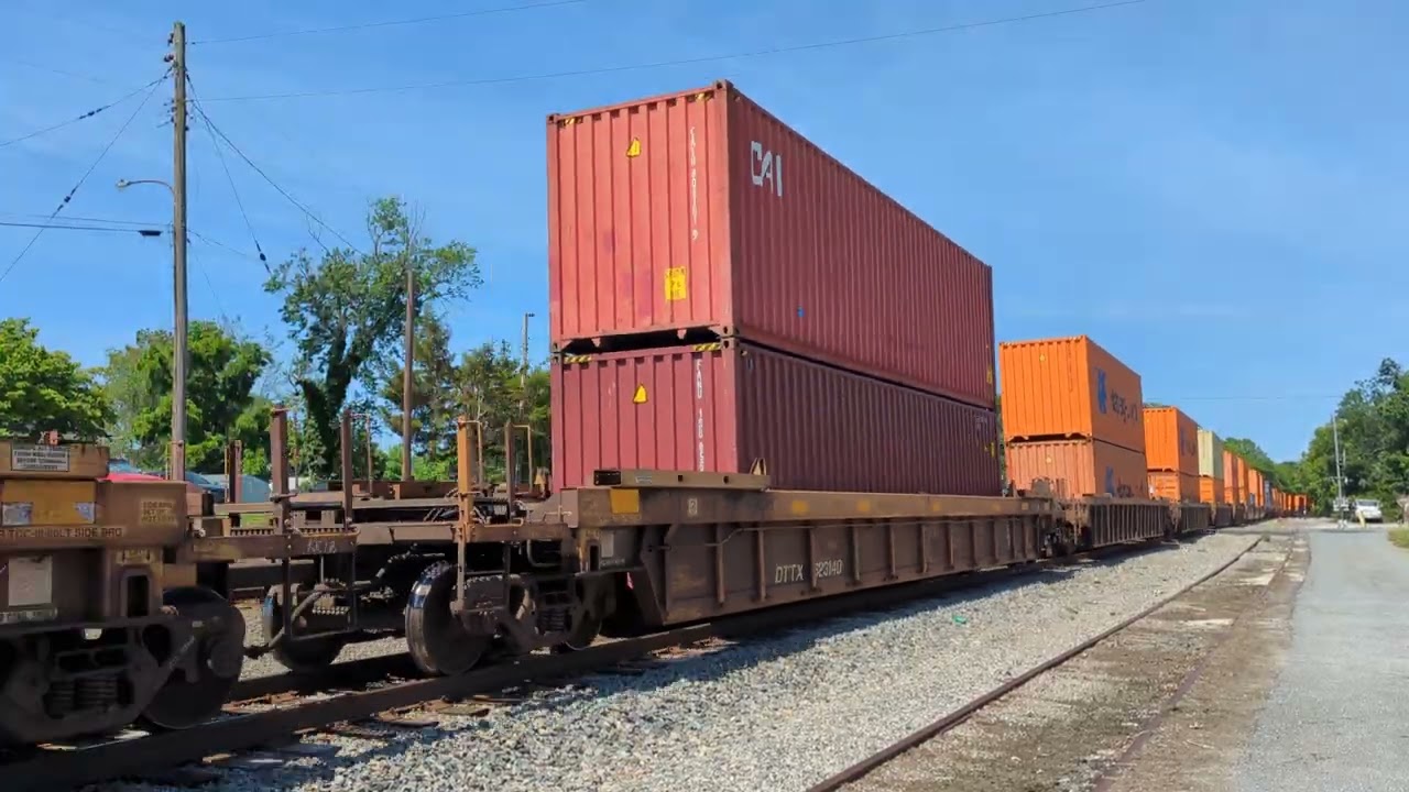 Norfolk Southern 279 passing 278 at Appomattox Virginia May 25, 2025