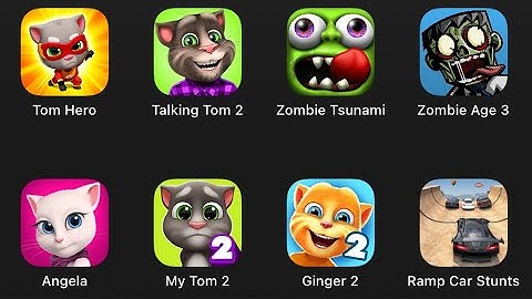 Tom Hero, Talking Tom 2, Zombie Tsunami, Android IOS Gameplay by JS UYE Channel