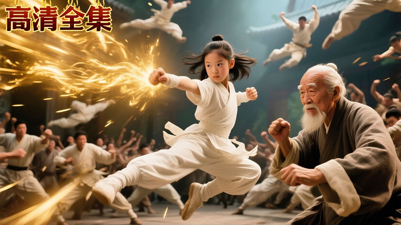 爺爺嫌棄孫女是女孩不肯教她武功，不料她是百年一遇的學武天才！僅僅看一遍就學會所有招式，一拳打飛上百人！#功夫 #kungfu #逆襲