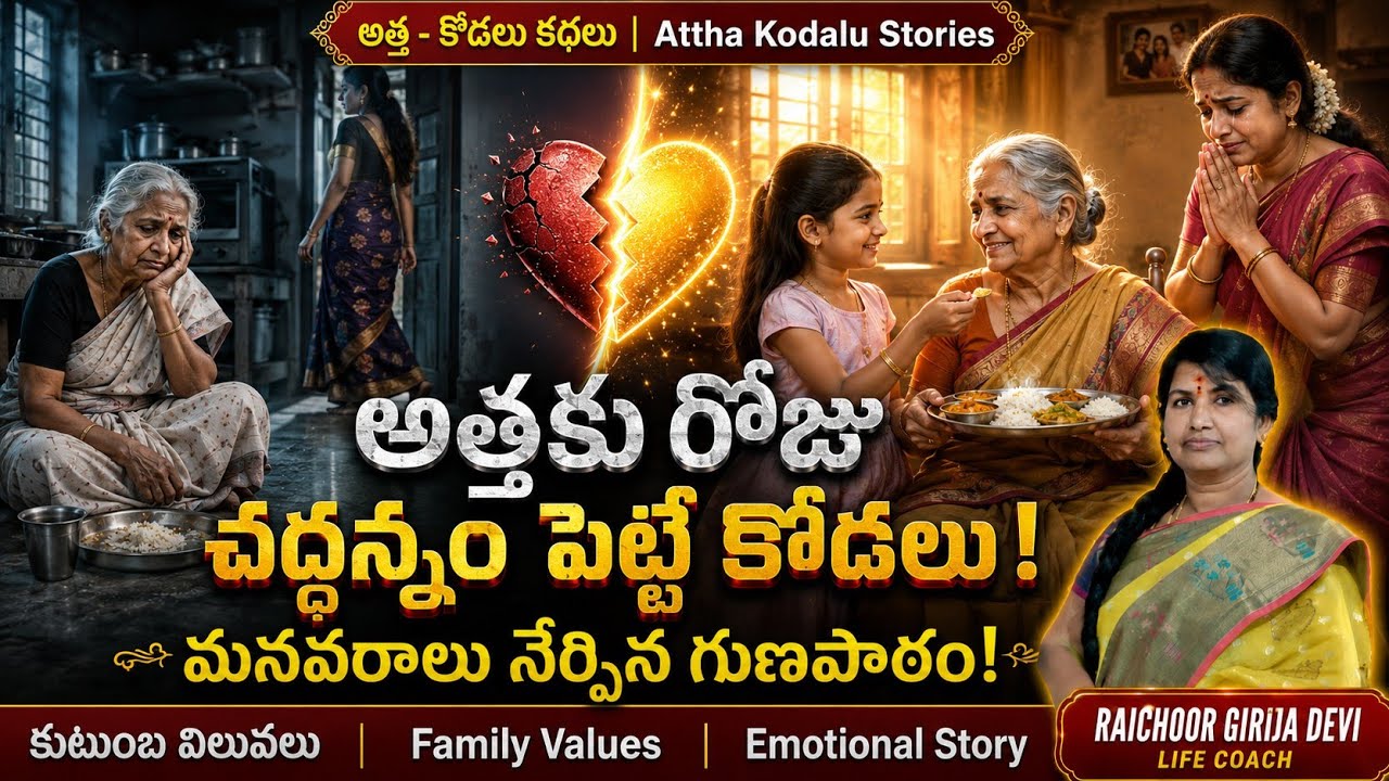 Attha Kodalu Stories l అత్తకు రోజు చద్దన్నం పెట్టె కోడలు l మనవరాలు ...