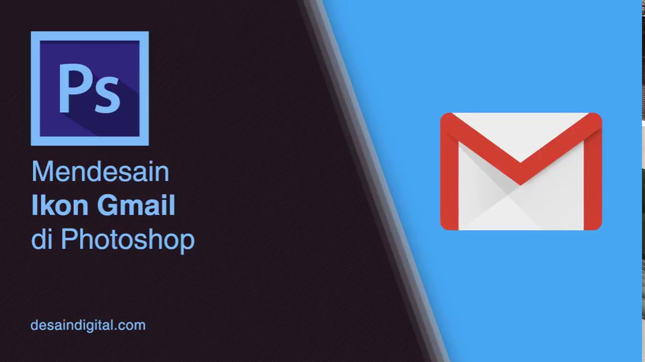 Mendesain Ikon Gmail di Photoshop YouTube Mendesain Ikon Gmail di Photoshop YouTube