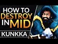 The ULTIMATE KUNKKA Guide: Best Mid Lane Tips and Tricks to CARRY HARD | Dota 2 Ranked Guide