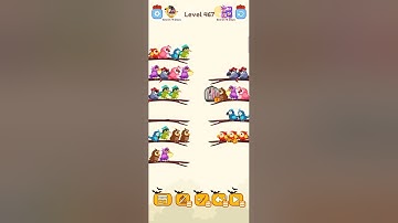 Bird Sort Colour GAMEPLAY LEVEL 467🔥Subscribe Channel@8-Bit games🔥