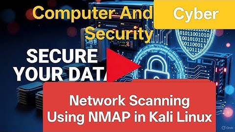 Network Scanning using NMAP in Kali Linux.