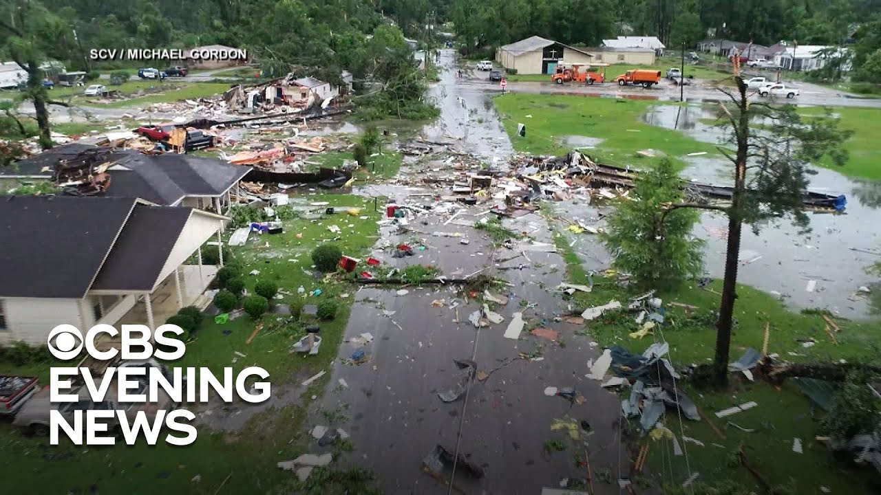 Tropical Storm Claudette batters the South