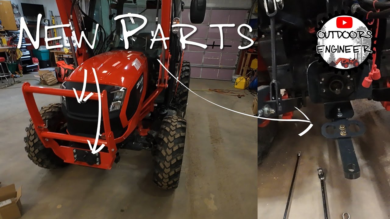 Замена передней решетки радиатора Kioti DK5320SE + установка точек крепления.