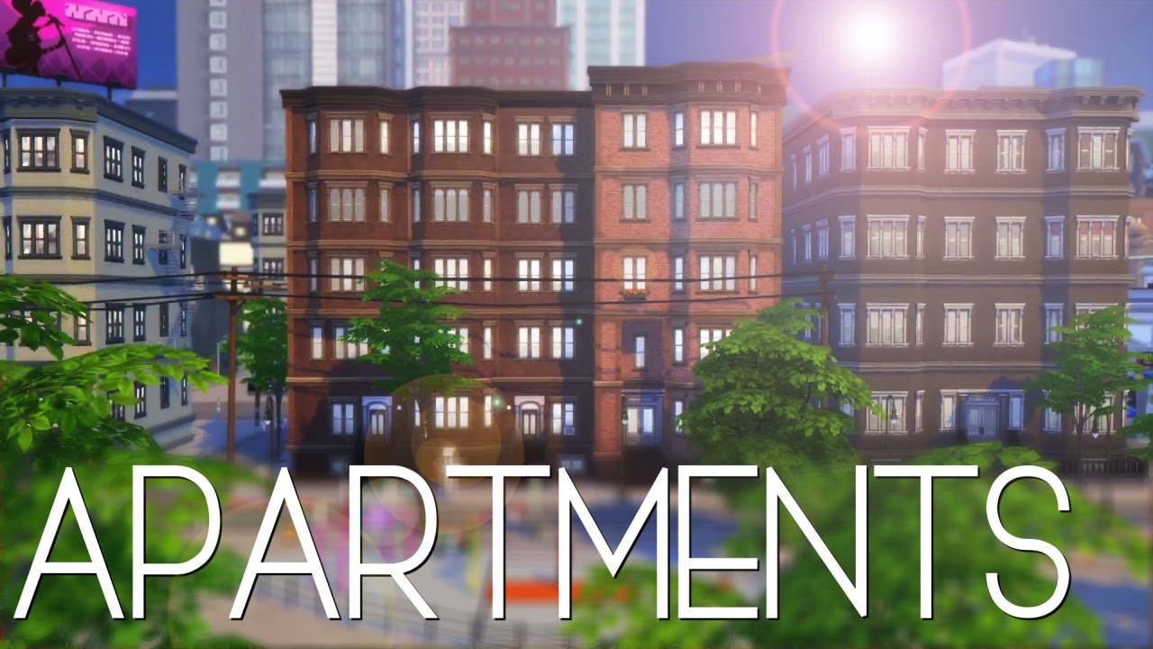 APARTMENTS! The Sims 4 City Living YouTube
