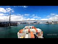 #ALEXXXEFFECT Vessel time lapse. Hong Kong container terminal. 4K