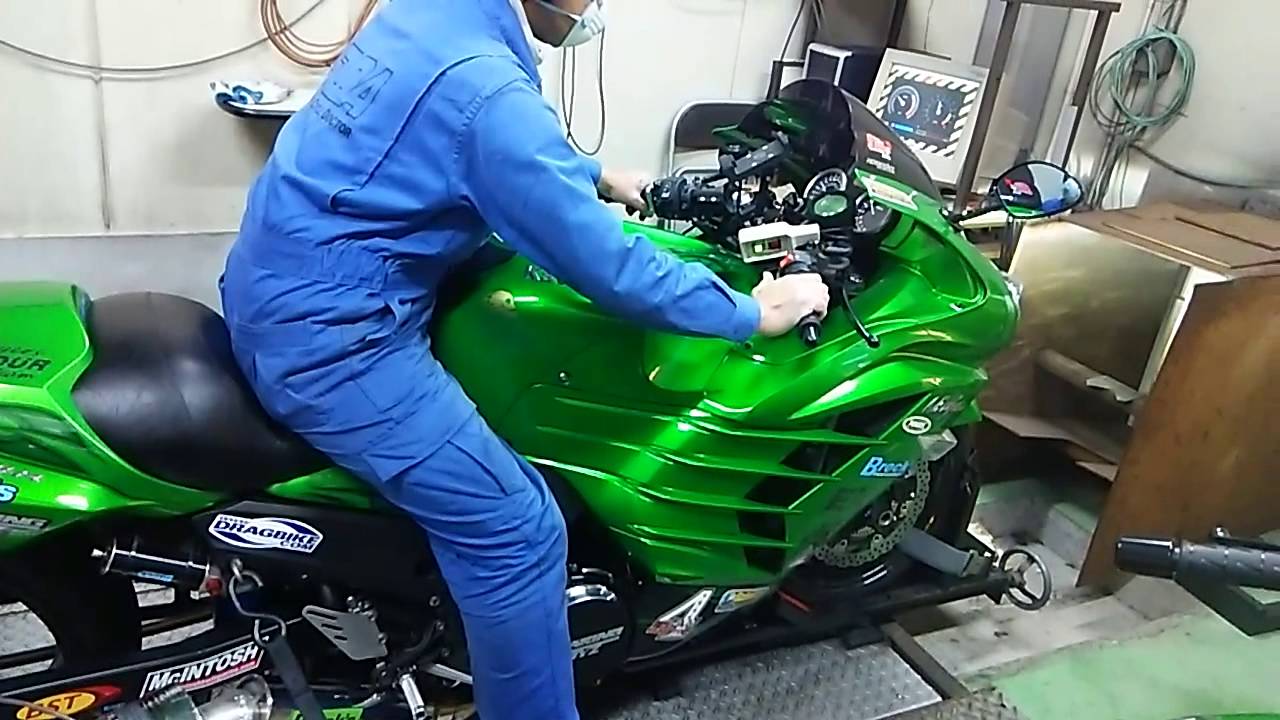 ZX14R ナイトロスNOS ＋エンジンチューン でセッティング276.8馬力で
