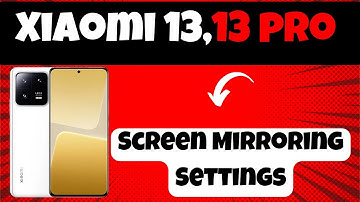 Xiaomi 13,13 pro Screen Mirroring Settings || Screen Mirroring || Screen Cast