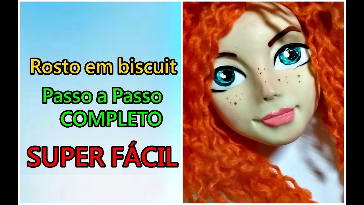 Rosto em Biscuit - Passo a Passo completo ( Super fácil )