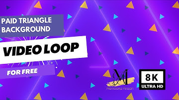 VJ LOOPS NEON | Triangle background 4k loop
