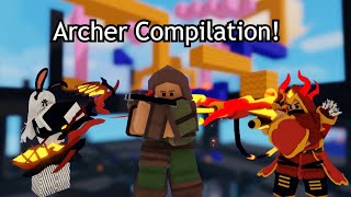 Archer Compilation (Roblox Bedwars)