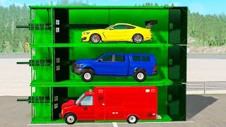 Beamng drive - Hydraulic Press Crushes Cars #6