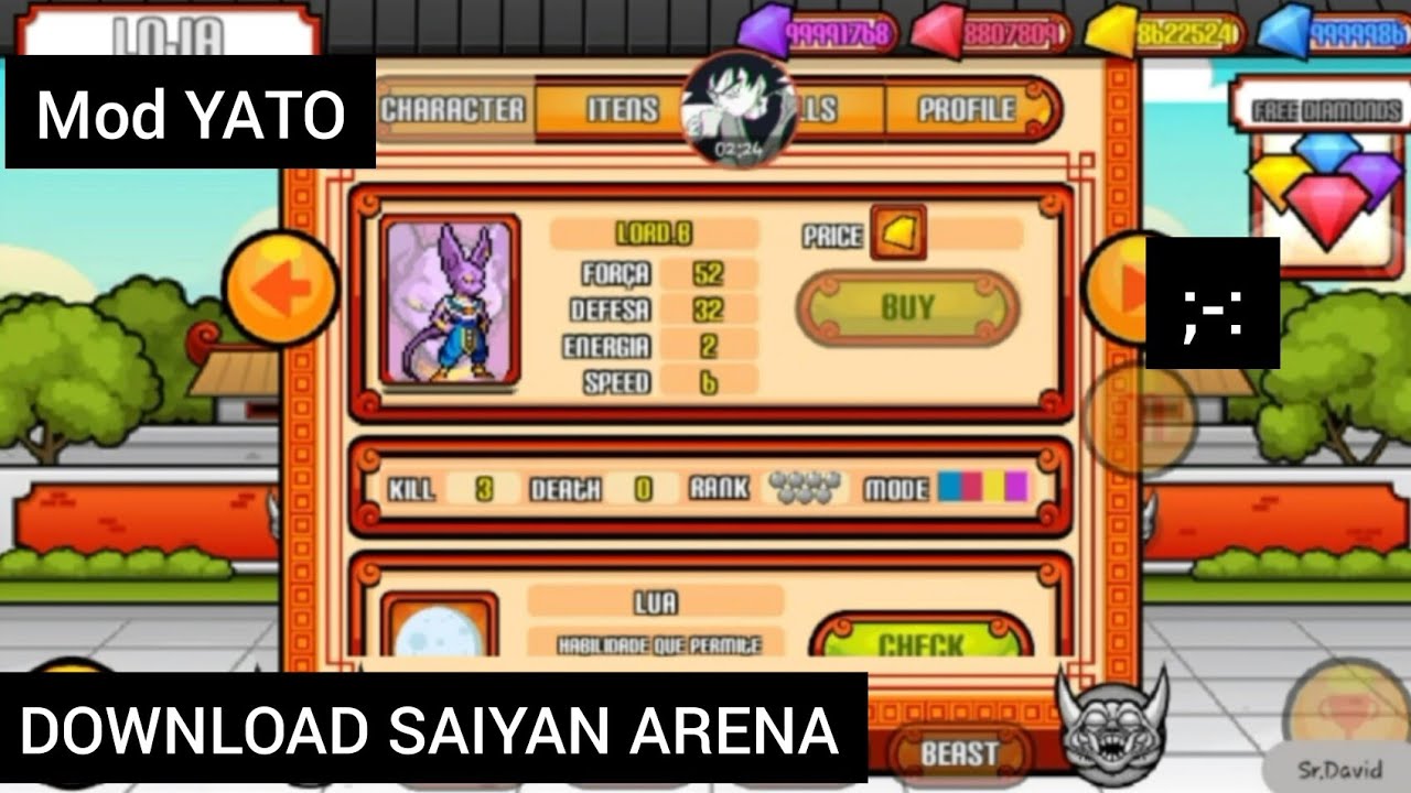 DOWNLOAD SAIYAN ARENA APK MOD !! 🔴🔴 YouTube