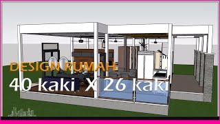 |Apa yang boleh dimuatkan??| Design Rumah Sederhana 40' x 26' with (Relaxing Music)