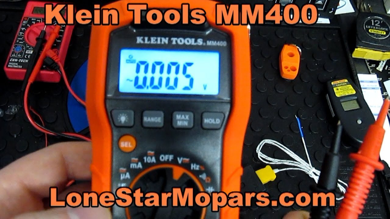 Klein Tools MM400 Auto-Ranging Digital Multimeter with Carrying Case