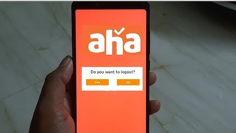 How to logout from aha app | aha app telugu logout settings