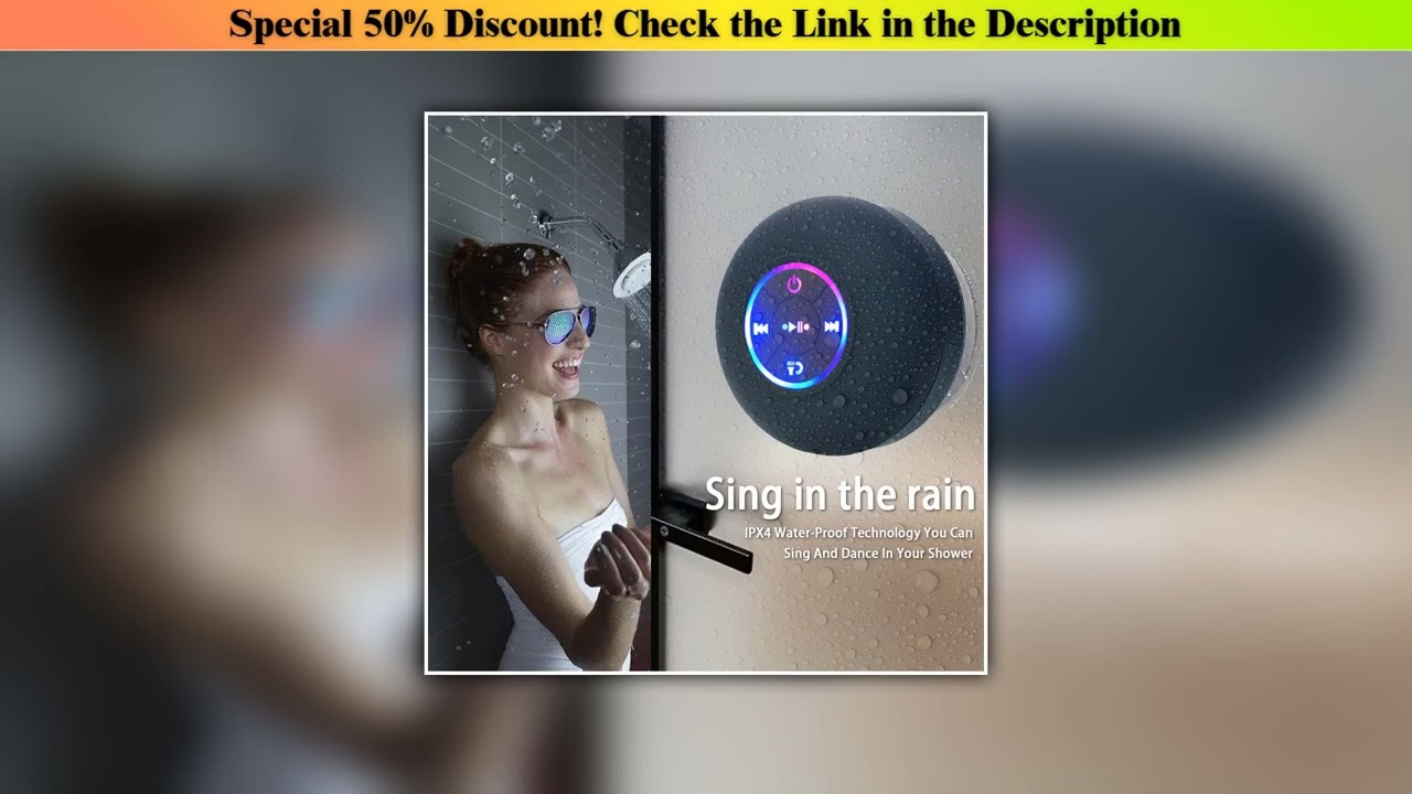 Best Seller Portable Wireless Bluetooth Speaker LED IPX4 Waterproof Loudspeaker Outdoor Bathroom La