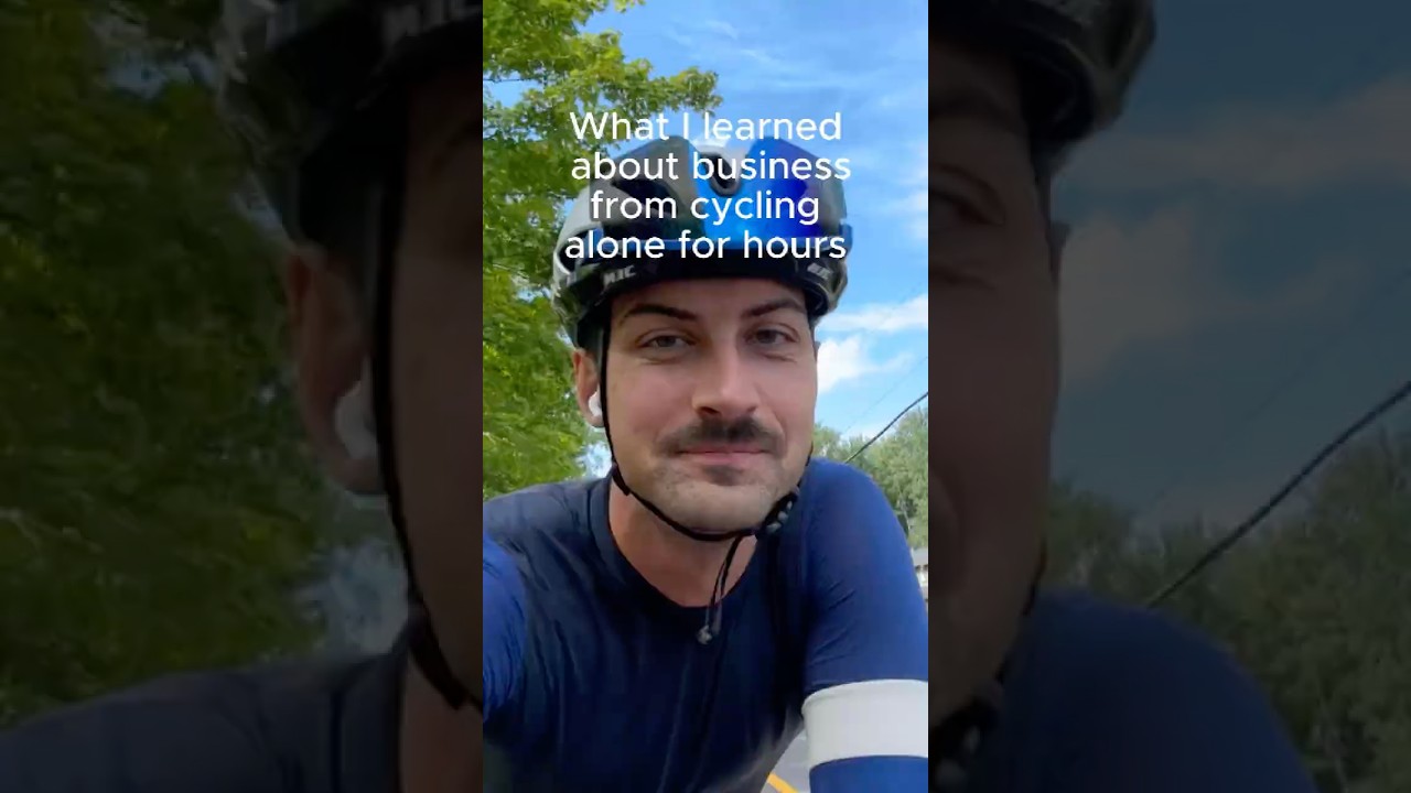 What I learned about business from cycling alone for hours...