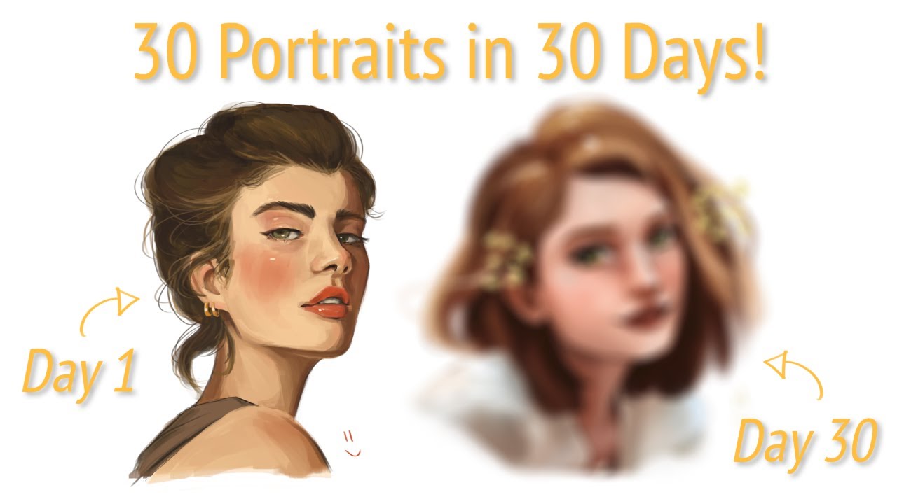 30 Portraits in 30 Days (I Made Progress!) - YouTube