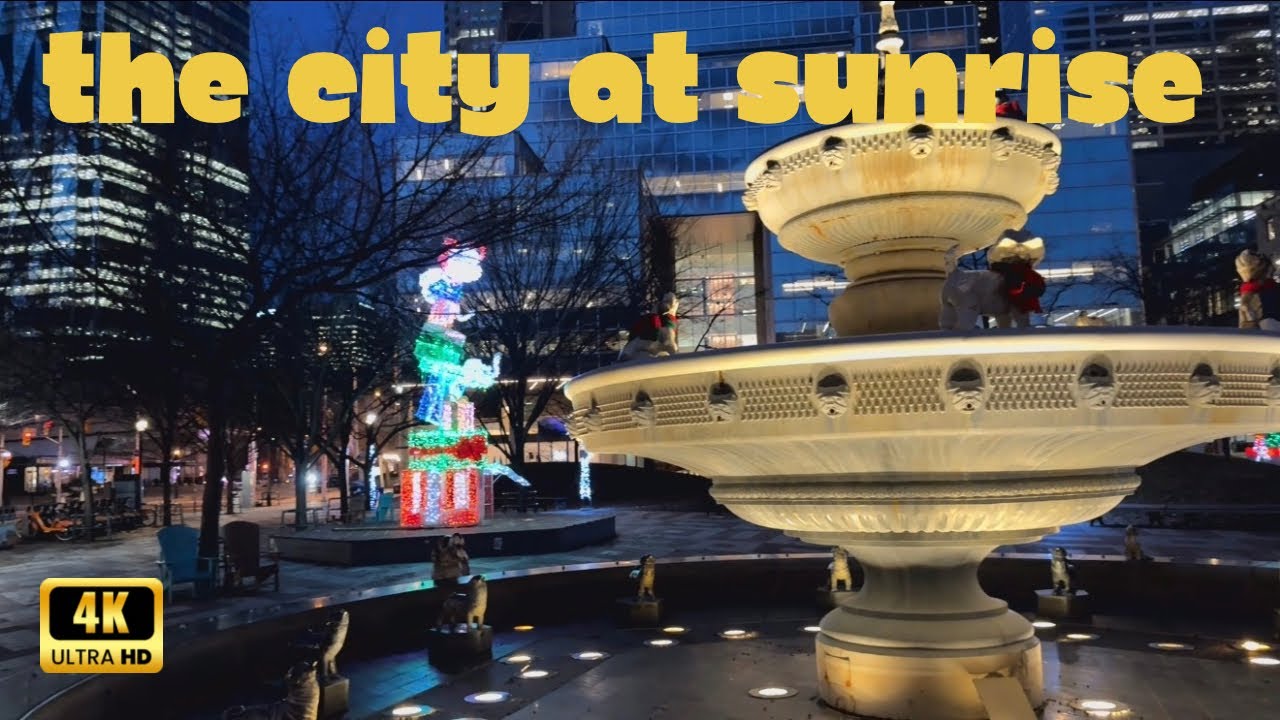 Downtown Toronto 🇨🇦 at sunrise 