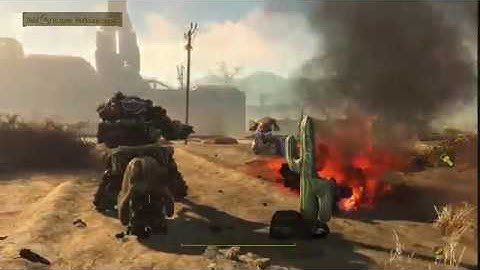 Fallout 4: 2 Sentry Bots vs 2 Space Sentry Bots Round 2 [Robot wars]