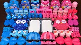 LIVE: Slime Mixing Random Things Into Glossy Slime | BLUE Vs PINK Showdown #160