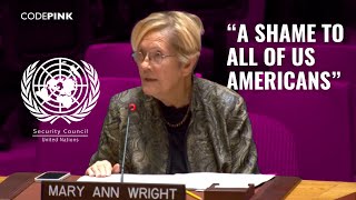 Col. (ret) Ann Wright Challenges Weapons Transfers to Ukraine & Israel at UN Security Council
