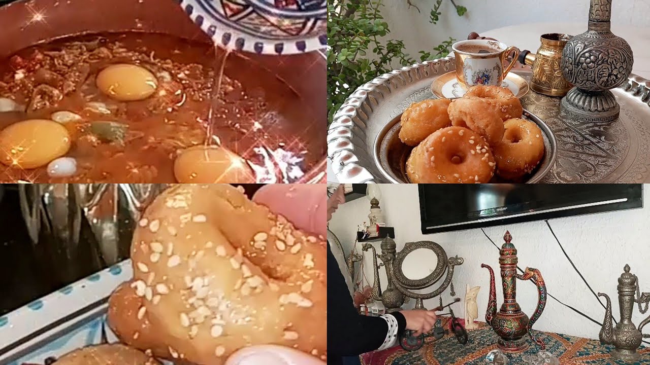 روتين  الصباح والمسا ء/تنظيف  شكشوكة فول للفطور/اسهل وابن يويو مع قهوة عربي