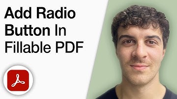 How to Add Radio Button in Fillable PDF Form Using Adobe Acrobat Pro DC [2025 Full Guide]