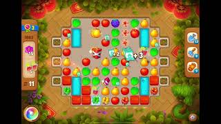 GardenScapes Level 1003 no boosters (21 moves)