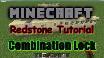 Simple Combination Lock Door (redstone tutorial)
