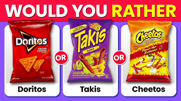 Would You Rather...? FOOD Edition 🍟🍔 Quiz Time