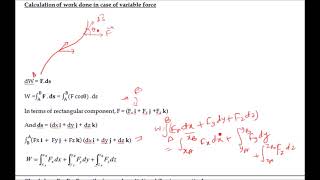 Work 7 Work done by variable force