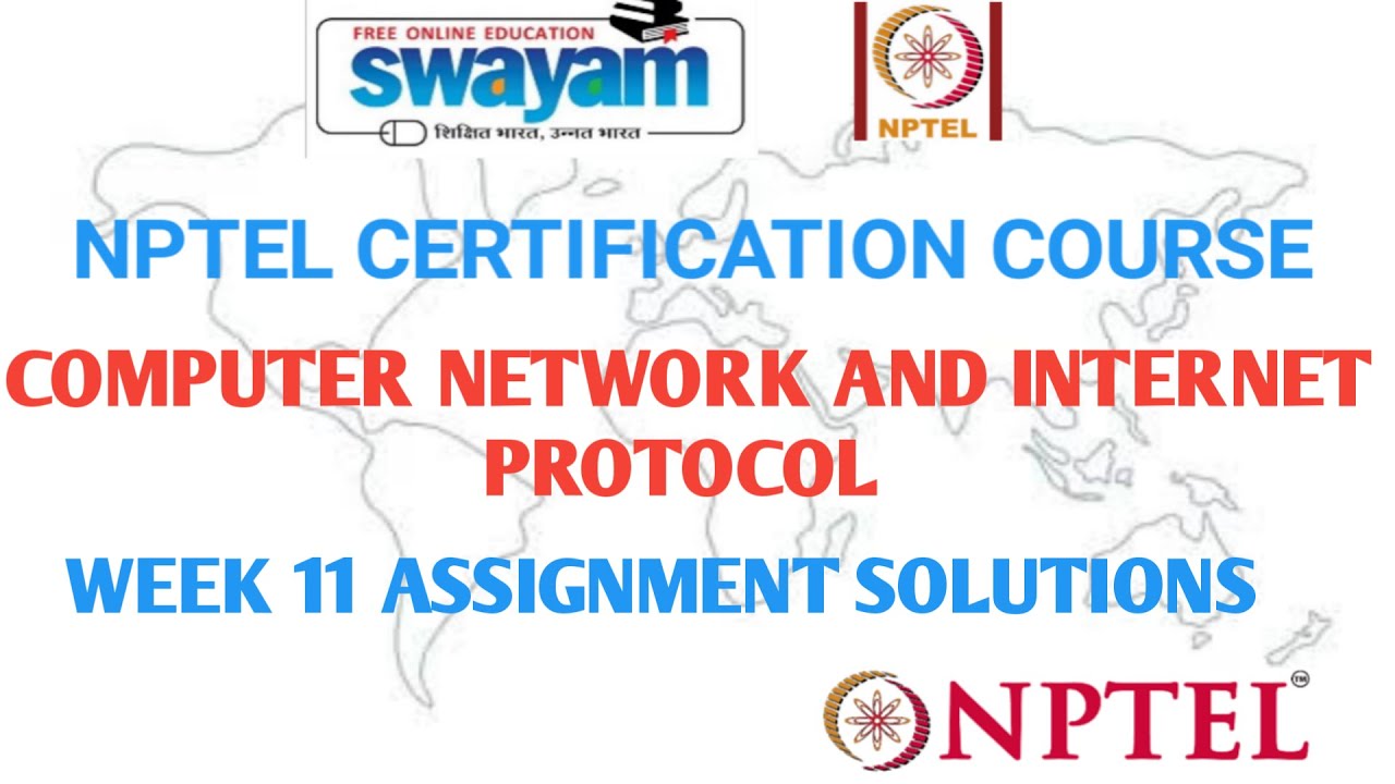 computer networks and internet protocol nptel assignment answers 2021