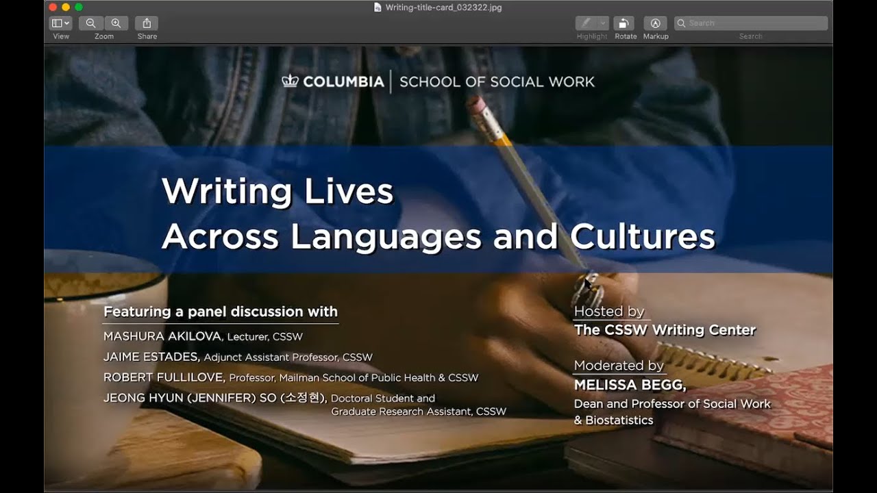 Writing Lives Across Languages and Cultures