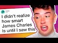 James Charles is back, but fans notice something shady..