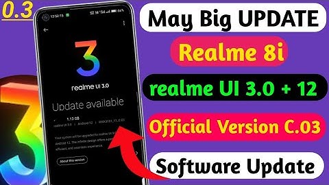 Realme 8i C.03 New Update//Realme 8i C.03 Software Update & Features//Realme 8i android 12 Update