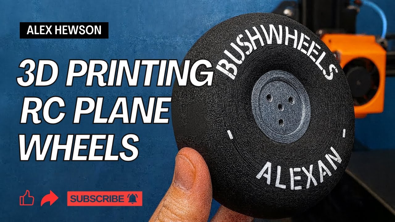 3D-печать колес для радиоуправляемого самолета