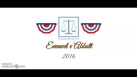 Evenwel v Abbott (2016)