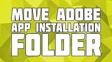 How to Change Install Location for Adobe Apps! Move Adobe CC Apps!