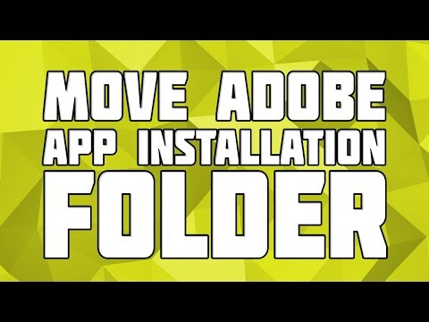 How to Change Install Location for Adobe Apps! Move Adobe CC Apps!