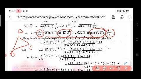 Anomalous zeeman effect