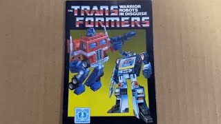 Transformers generation one vintage 1984 original toy catalogue. G1 original artwork booklet flyer