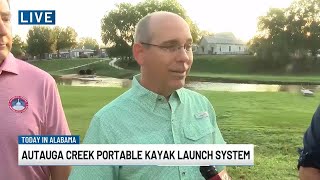 New portable kayak launch system enhances opportunities, experiences for paddlers on Autauga Cree...