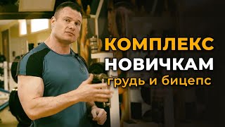 Тренировка Для Новичков В Зале: Грудные И Бицепс. Часть 1