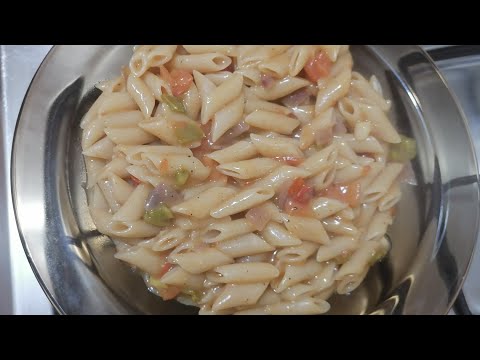 جريمة نص الليل مكرونة بالخضار بدون صلصه طماطم سريعه ولذيذة جدا ألذ طبق ممكن تأكلوه بليل