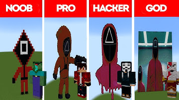 NOOB VS PRO VS HACKER VS GOD| SQUID GAME  pixel art | Minecraft